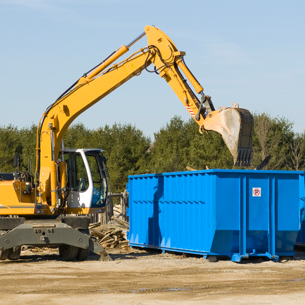 what size residential dumpster rentals are available in Kinnelon New Jersey